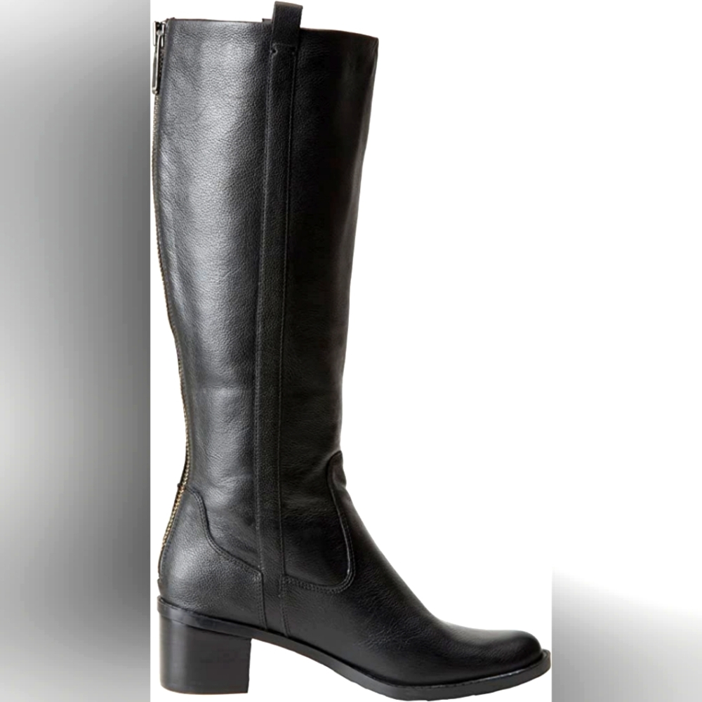 Calvin Klein Hayee Boots Brown Leather, Sz 6.5